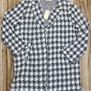 Melloday Brushed Houndstooth Jacket; NWT
